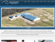 Tablet Screenshot of milestone-equestrian.com